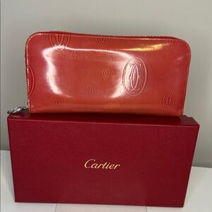 Cartier Happy Birthday Zip Long Wallet